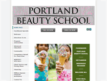 Tablet Screenshot of portlandbeautyschool.com